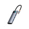 Baseus Metal Gleam Series 7-Port Hub USB-C to HDMI 4K@60Hz + 3xUSB 3.0 + PD + SD/TF (Space Grey)