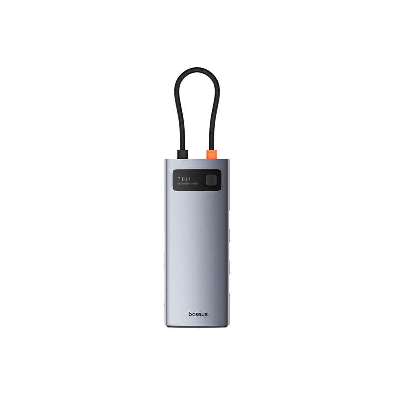 Baseus Metal Gleam Series 7-Port Hub USB-C to HDMI 4K@60Hz + 3xUSB 3.0 + PD + SD/TF (Space Grey)