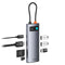 Baseus Metal Gleam Series 7-Port Hub USB-C to HDMI 4K@60Hz + 3xUSB 3.0 + PD + SD/TF (Space Grey)
