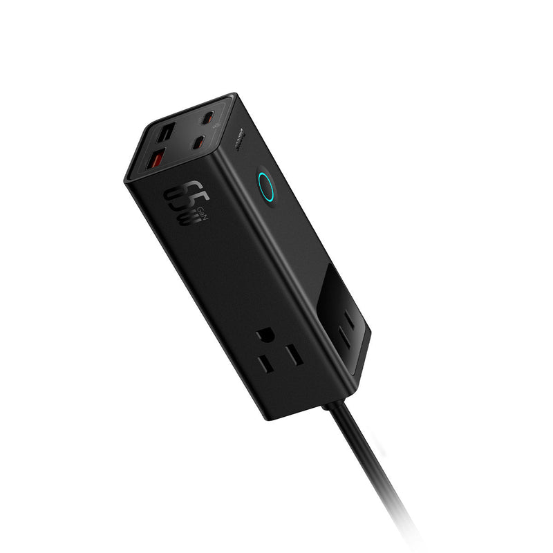 Baseus PowerCombo Digital PowerStrip 3AC+2U+2C 65W with 1.5m Power Cord (Black) (PSLA020101)