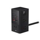 Baseus PowerCombo Tower PowerStrip 6AC+2U+2C 35W with 1.5m Power Cord (Cluster Black)
