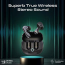 Promate Baton High-Definition Hybrid ANC TWS Earbuds with IntelliTouch (Black, White)
