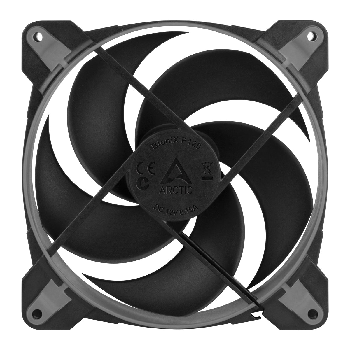 Arctic BioniX P120 120mm PWM Fan with Cable Splitter (Black/Grey)