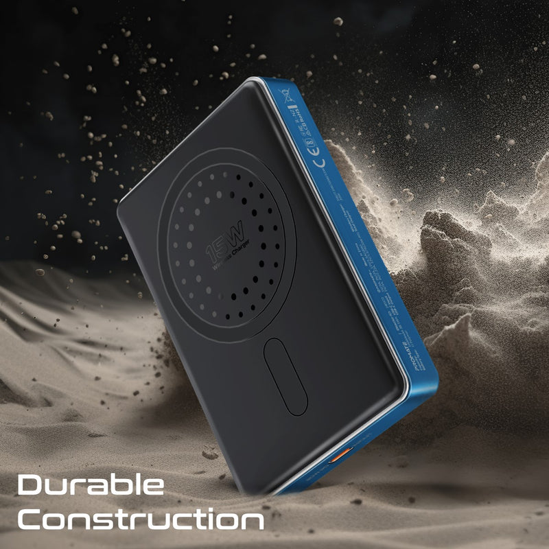 Promate Blade-10 Ultra-Compact Aluminum Crafted MagSafe Compatible Wireless Charging PowerBank