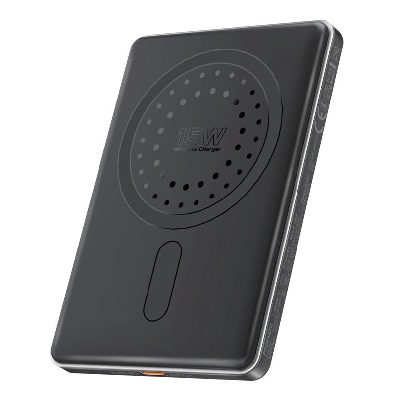 Promate Blade-5 USB-C 5000mAh Ultra-Slim Aluminum Crafted MagSafe Compatible Wireless Charging
