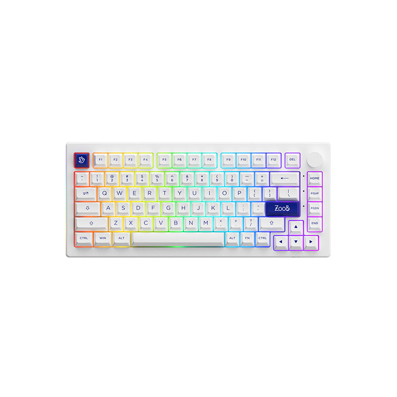 Akko Blue On White 5075B Plus Multi-Modes RGB Mechanical Keyboard