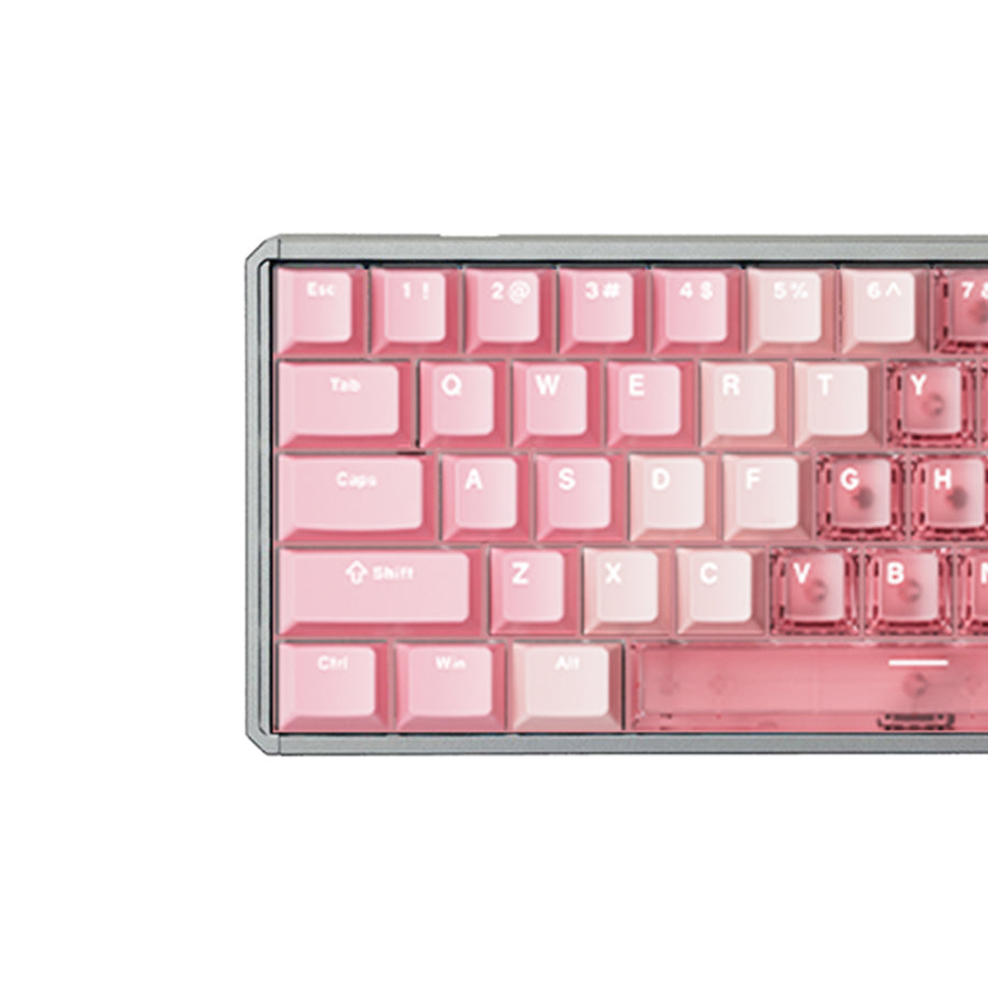 Akko MOD68 HE Aluminum Case Wired ARGB Magnetic Keyboard (Gradient Hybrid Pink Transparent)
