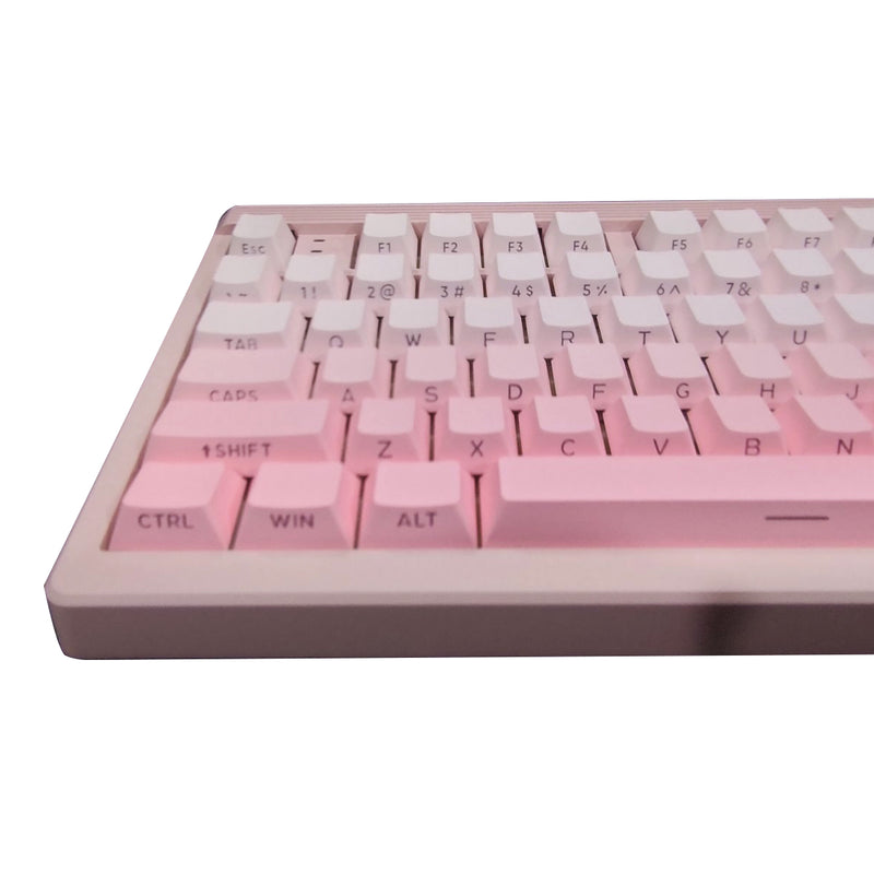 E-Yooso Z-101 RGB 101 Keys Tri-Mode Hot-Swappable Mechanical Keyboard Gradient Pink