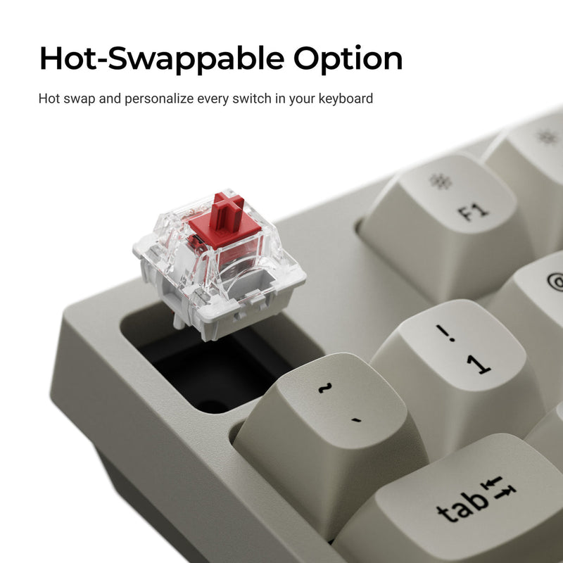 Keychron C1 Pro 8K QMK RGB Hot-Swappable 80% TKL Wired Custom Mechanical Keyboard