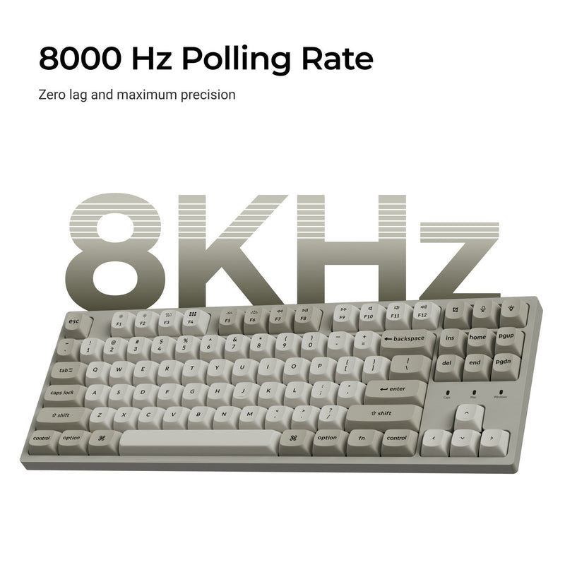 Keychron C1 Pro 8K QMK RGB Hot-Swappable 80% TKL Wired Custom Mechanical Keyboard