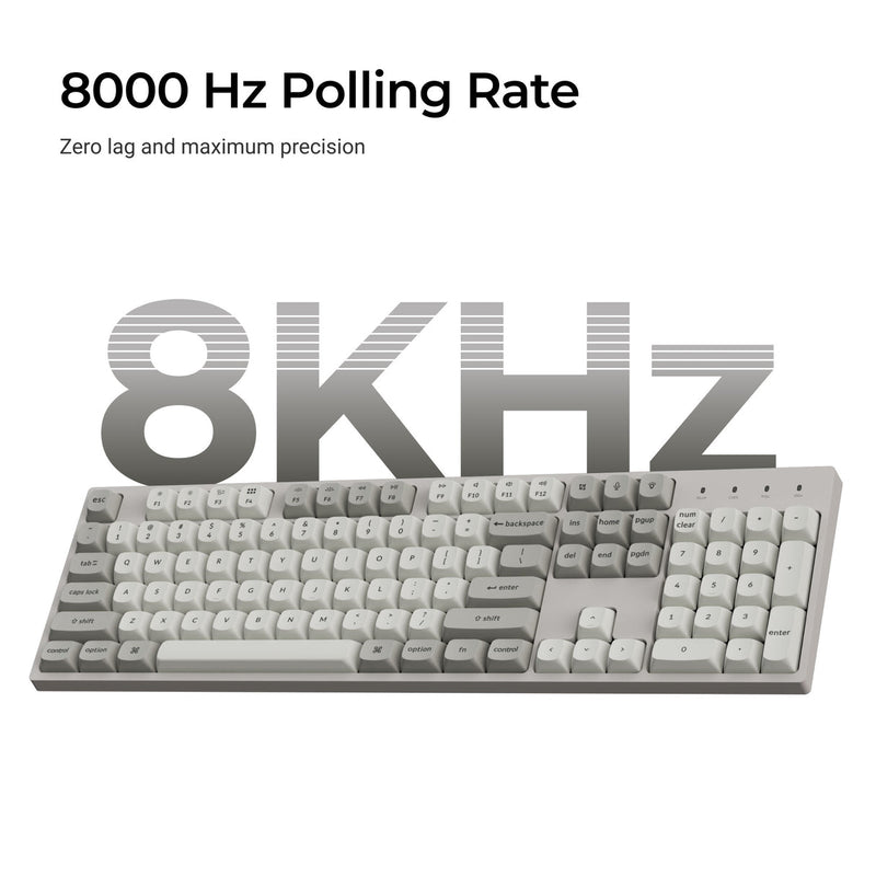 Keychron C2 Pro 8K QMK RGB Hot-Swappable Full Size Wired Custom Mechanical Keyboard