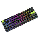 Royal Kludge RK-C61 Single-Mode RGB 61 Keys Hot Swappable Magnetic Mechanical Keyboard Black/Green