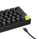 Royal Kludge RK-C61 Single-Mode RGB 61 Keys Hot Swappable Magnetic Mechanical Keyboard Black/Green