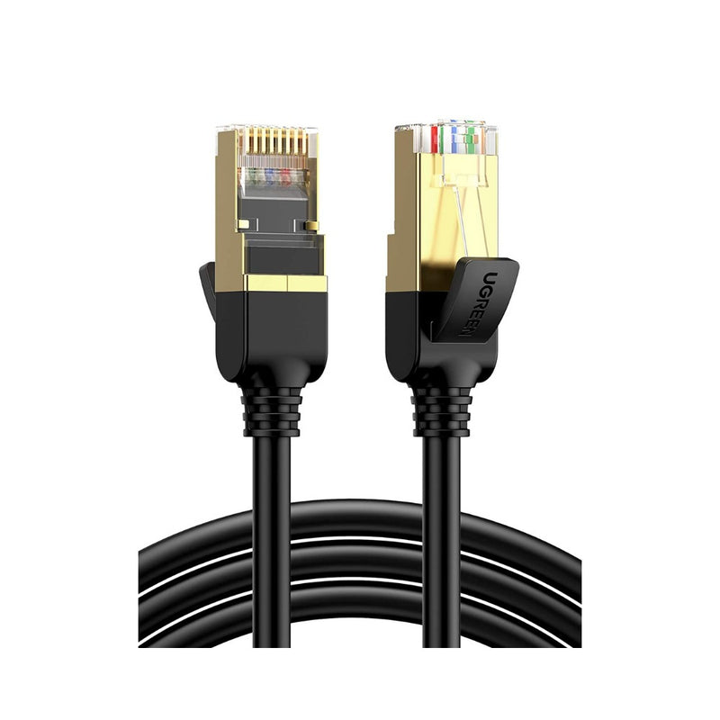 UGreen CAT7 F/FTP Round Ethernet Cable - 2m (Black) (NW107/11269)