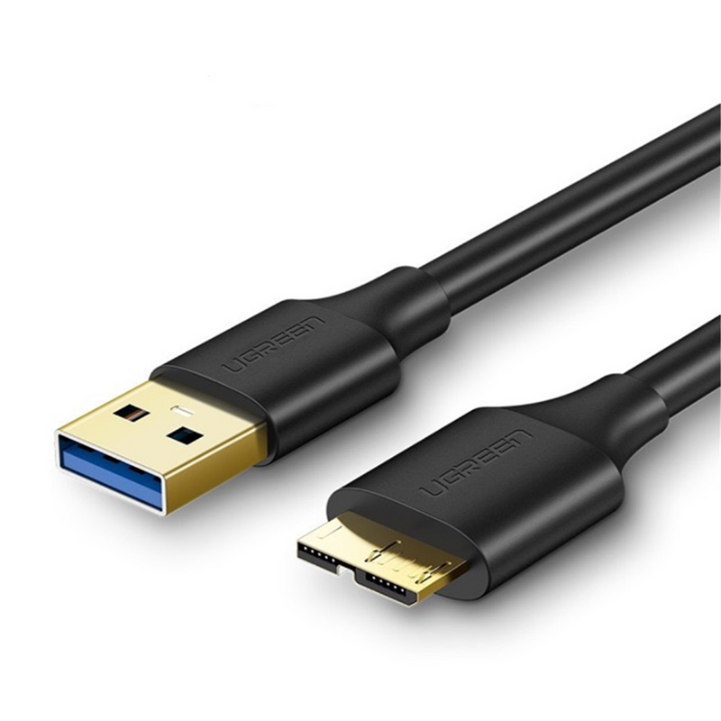 UGreen USB 3.0 A Male To Micro USB 3.0 Male Cable - 0.5m (Black) (US130/10840)