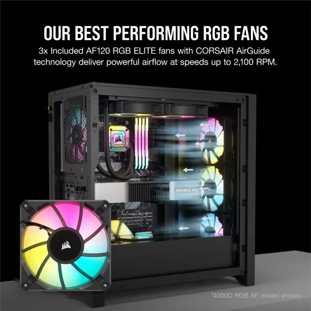 Corsair iCue 5000D RGB Airflow Mid-Tower ATX PC Case (Black)