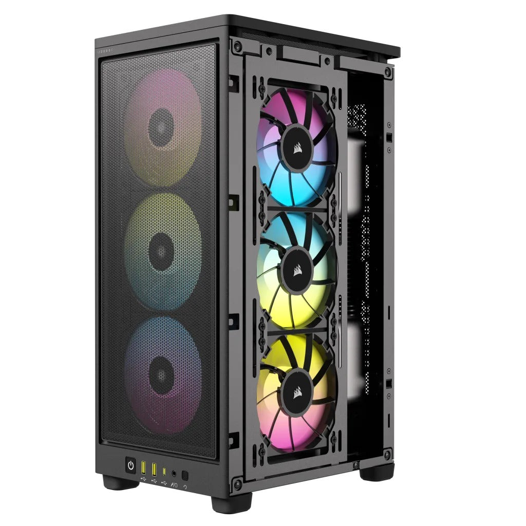 Corsair iCue 2000D RGB Airflow Mini-ITX PC Case (Black)