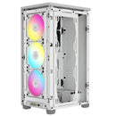 Corsair iCue 2000D RGB Airflow Mini-ITX PC Case (White)