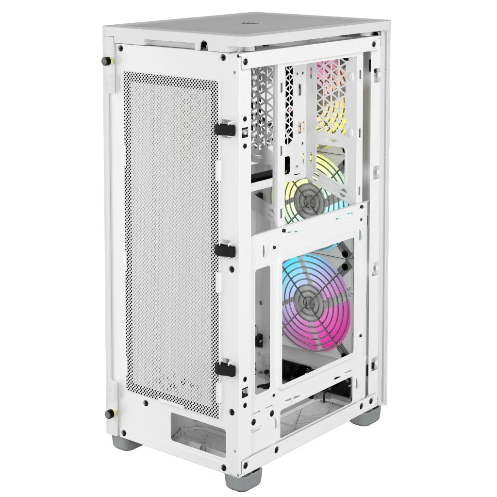 Corsair iCue 2000D RGB Airflow Mini-ITX PC Case (White)