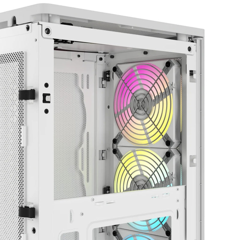 Corsair iCue 2000D RGB Airflow Mini-ITX PC Case (White)