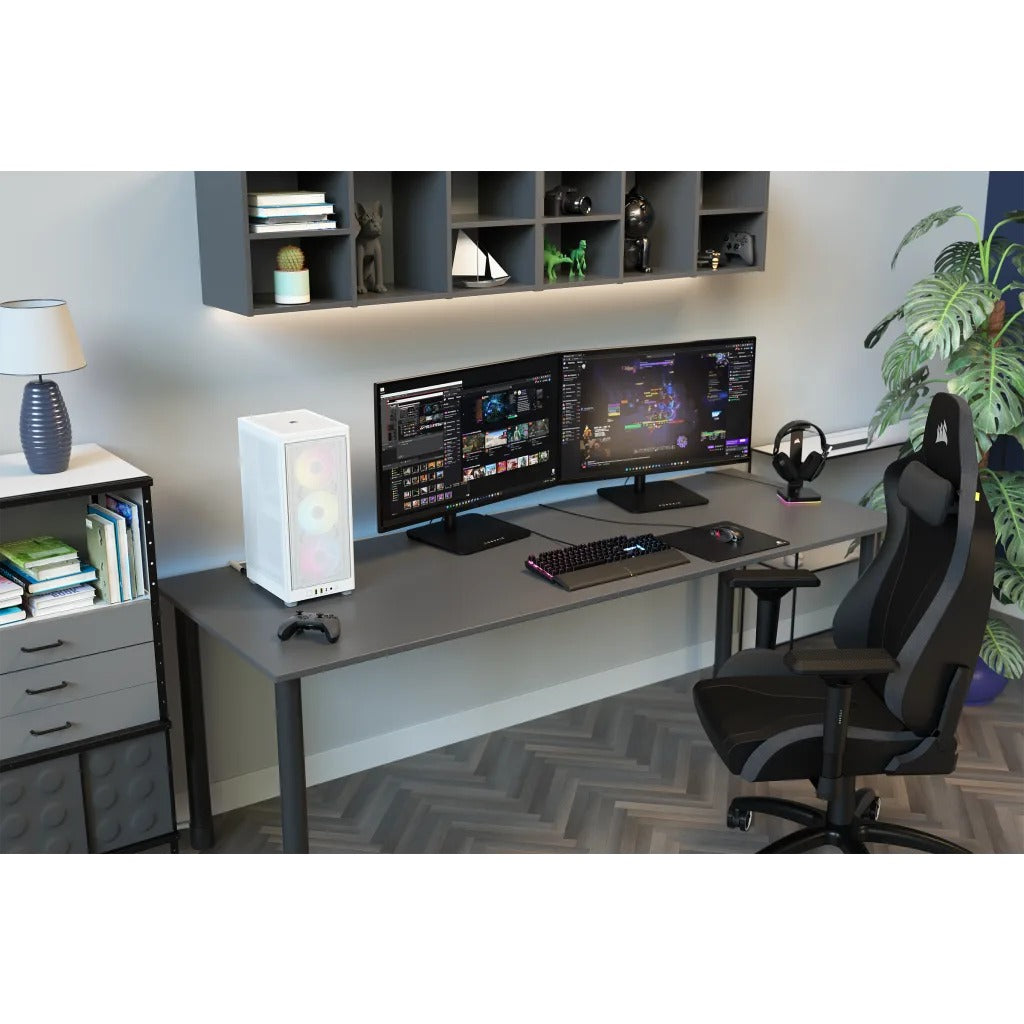 Corsair iCue 2000D RGB Airflow Mini-ITX PC Case (White)