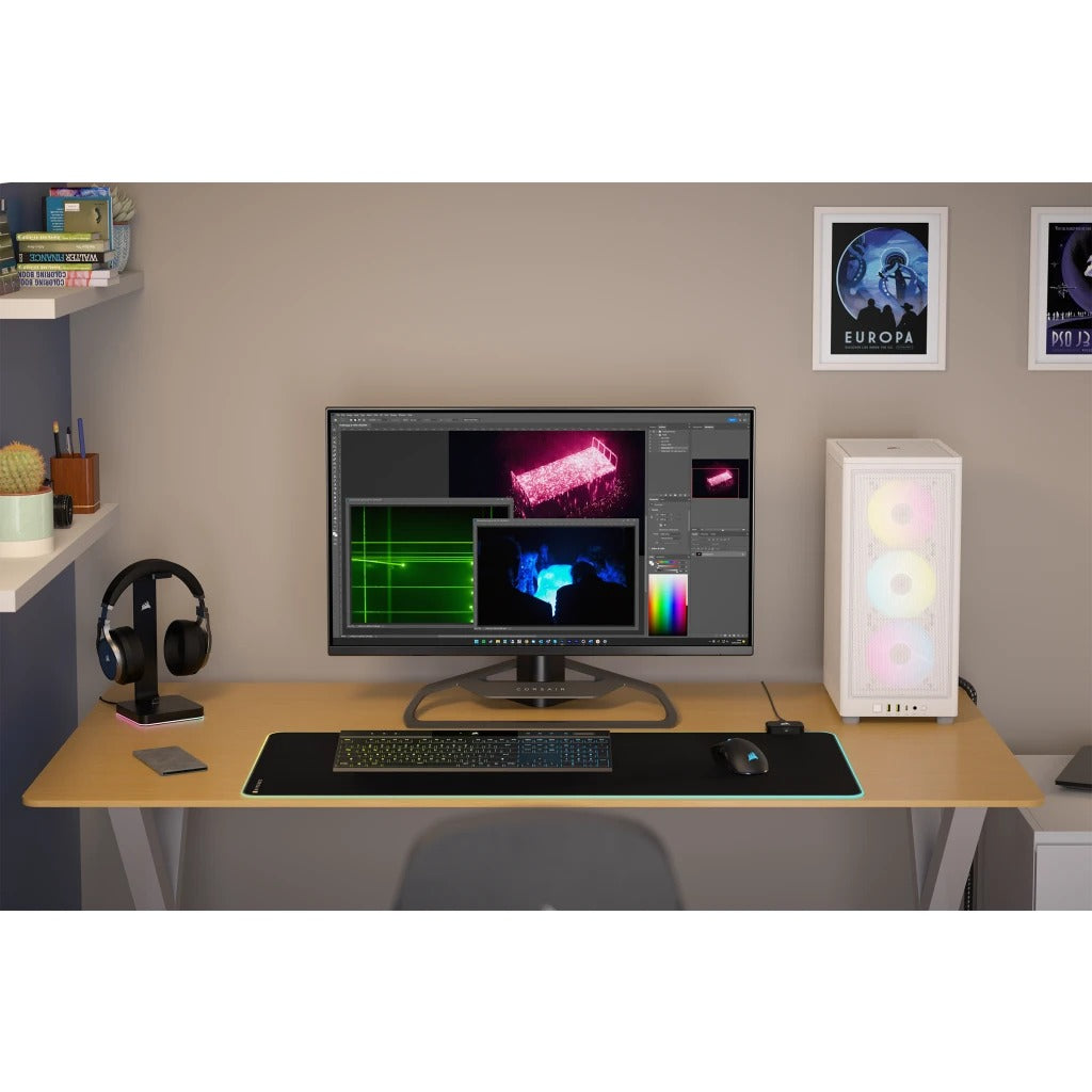 Corsair iCue 2000D RGB Airflow Mini-ITX PC Case (White)