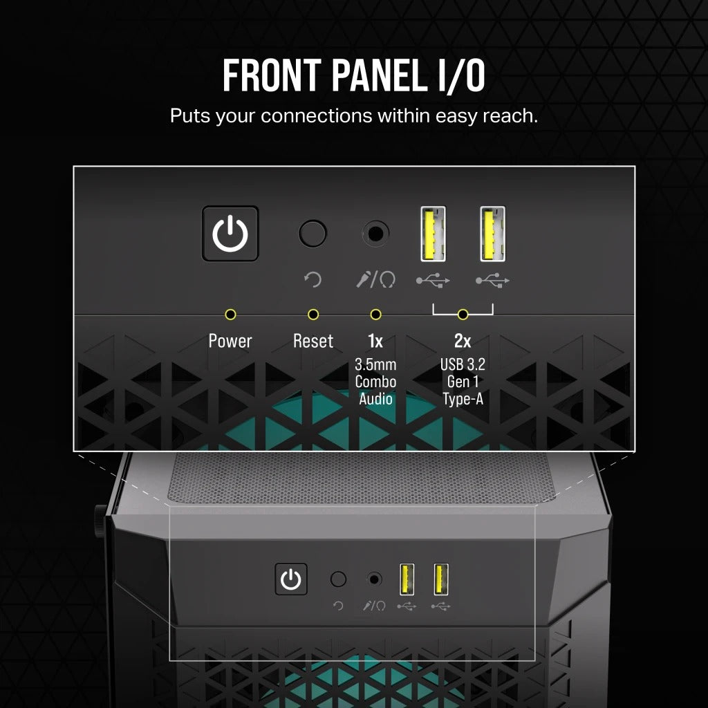 Corsair 480T RGB Airflow Tempered Glass Mid-Tower Case (Black)