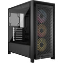 Corsair Frame 4000D RS ARGB Modular Mid-Tower PC Case (Black, White)
