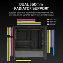 Corsair Frame 4000D RS ARGB Modular Mid-Tower PC Case (Black, White)
