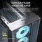 Corsair Frame 4000D RS ARGB Modular Mid-Tower PC Case (Black, White)