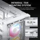 Corsair Frame 4000D RS ARGB Modular Mid-Tower PC Case (Black, White)