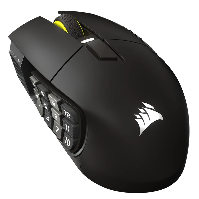 Corsair Scimitar Elite Wireless SE MMO Gaming Mouse (Gunmetal, White)