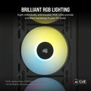 Corsair iCUE AF120 RGB Slim 120MM PWM Fluid Dynamic Bearing Fan With Lightning Node Core (Black)