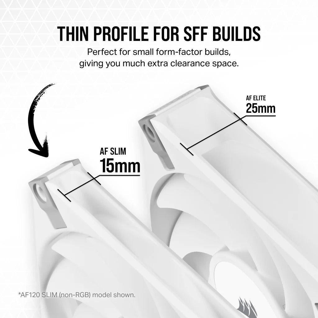 Corsair iCUE AF120 RGB Slim 120MM PWM Fluid Dynamic Bearing Fan