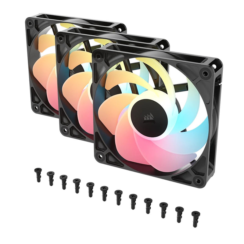 Corsair RS120-R ARGB 120mm PWM Reverse Fan - Triple Pack