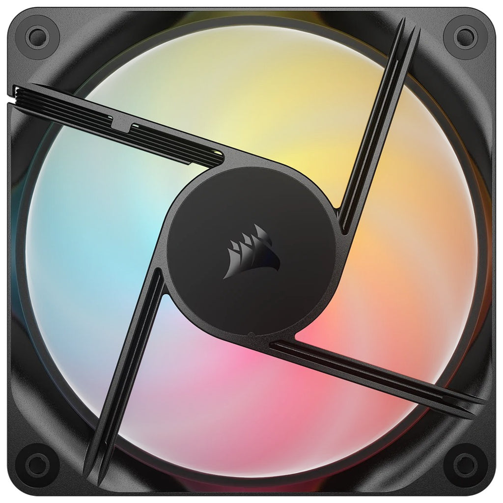 Corsair R120 Corsair RS120-R ARGB 120mm PWM Reverse Fan - Triple Pack (Black, White)
