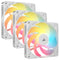 Corsair RS120-R ARGB 120mm PWM Reverse Fan - Triple Pack