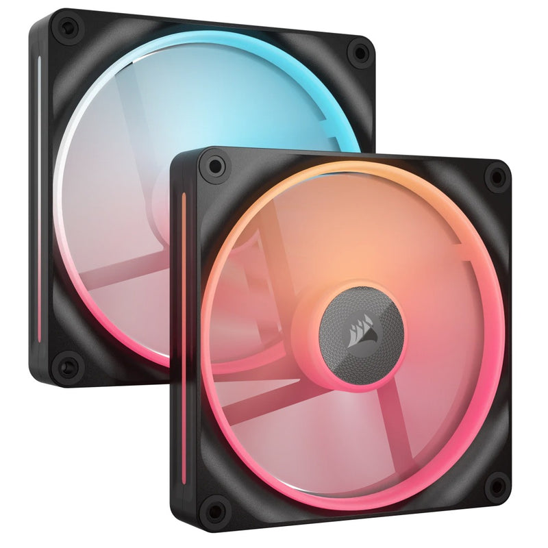 Corsair iCue Link LX140-R RGB 140mm PWM Reverse Dual Fan Kit (Black) (CO-9051052-WW)