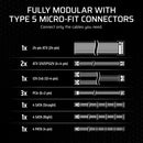 Corsair SF Series SF850 850W 80+ Platinum Fully Modular Low-Noise SFX Power Supply