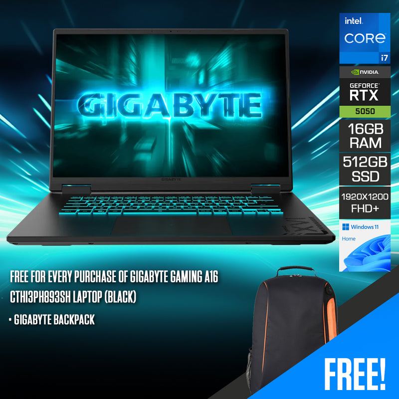 Gigabyte Gaming A16 CTHI3PH893SH Laptop (Black)