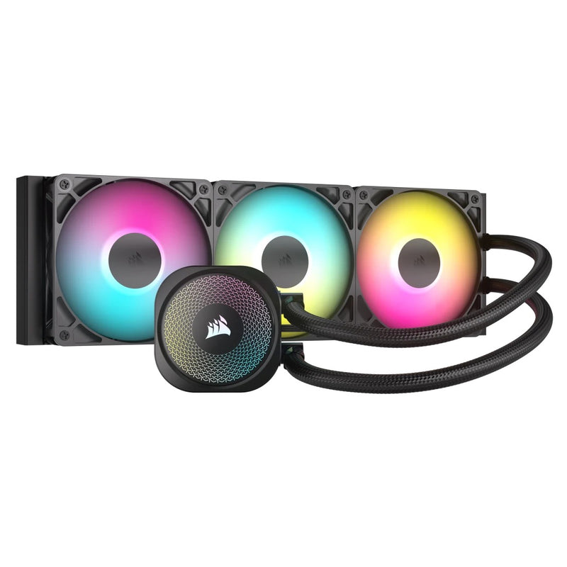 Corsair Nautilus 360 RS Performance 360MM RGB liquid CPU Cooler (Black, White)