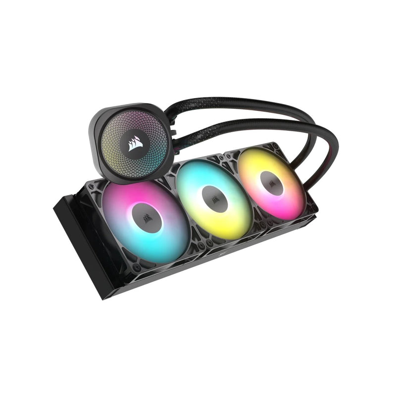 Corsair Nautilus 360 RS Performance 360MM RGB liquid CPU Cooler (Black, White)