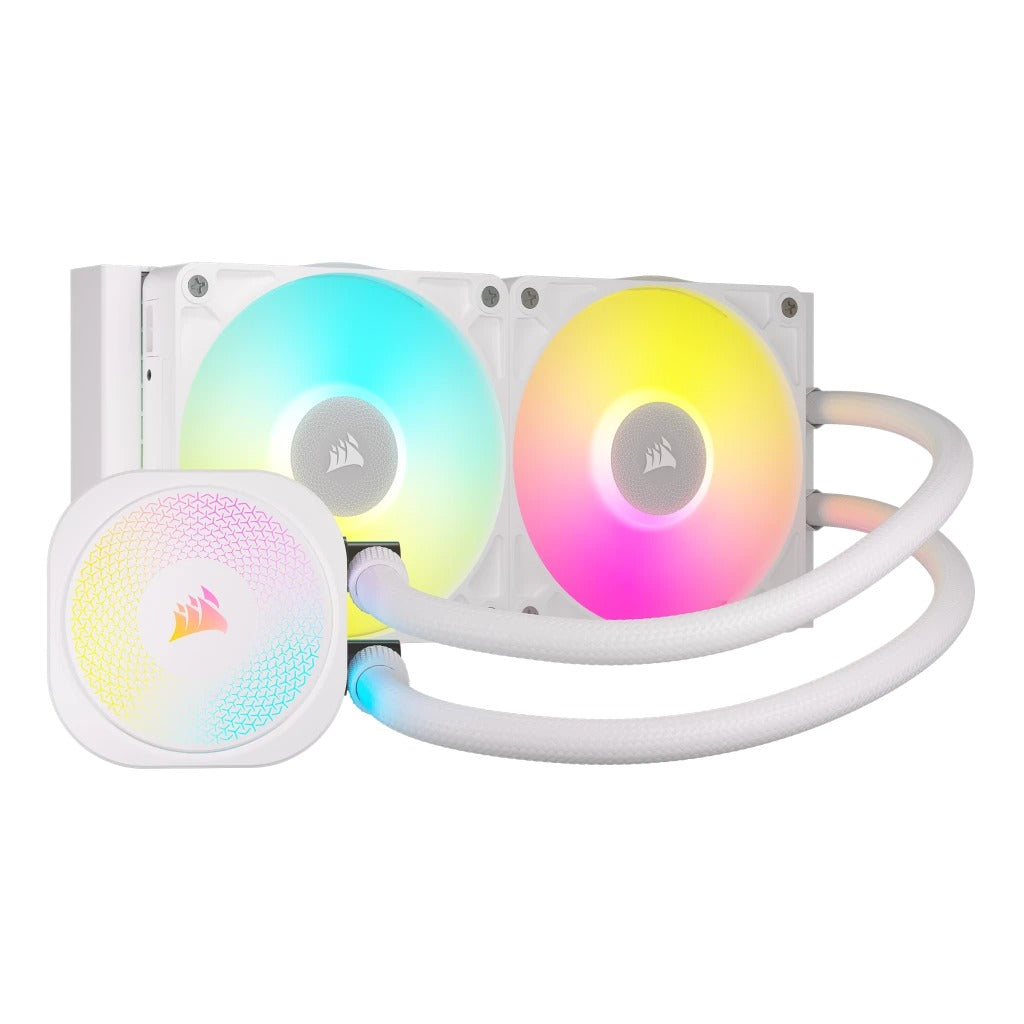 Corsair iCUE LINK TITAN 240 RX RGB AIO Liquid CPU Cooler (Black, White)