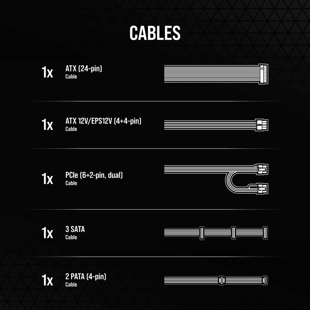 Corsair CX Series CX550 550W 80+ Bronze ATX Power Supply

