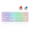 E-Yooso Z-11 Tri-Mode RGB 61 Keys Hot Swappable Mechanical Keyboard White (Red Switch, Blue Switch)