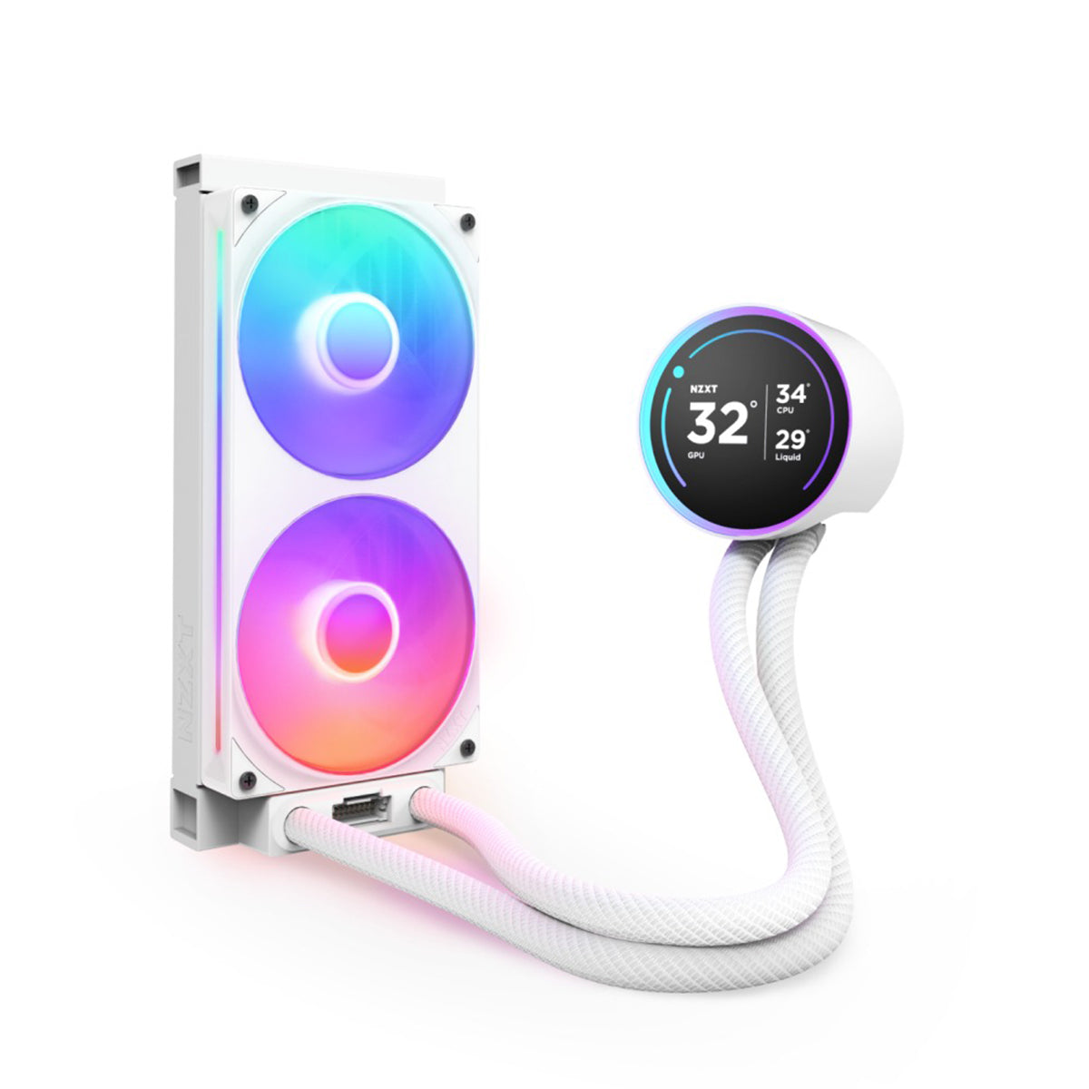 NZXT Kraken Elite 240 RGB 240mm AIO Liquid Cooler with IPS LCD & RGB Core Single-Frame Fan (Black) (RL-KR24E-B2)
