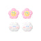 IINE Happy Cloud Smiling Flower Silicone Joy-Stick Caps for Switch Joy-Con (L1015)