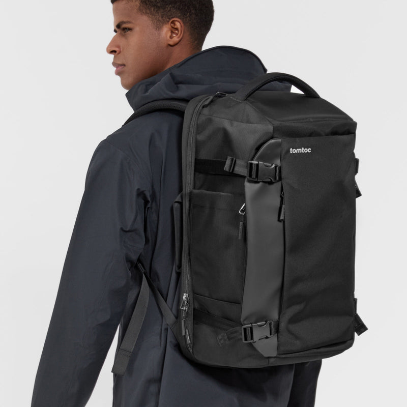 Tomtoc Navigator-T66 40L Laptop Travel Backpack (Black) (T66M1D1)