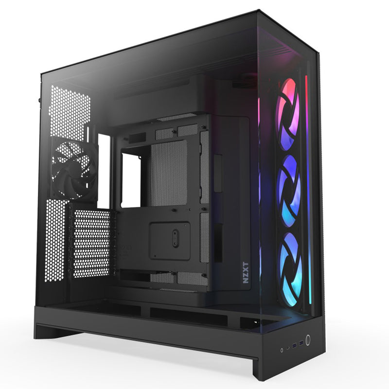 NZXT H9 Flow RGB Large Dual-Chamber Mid-Tower ATX Airflow Case with RGB