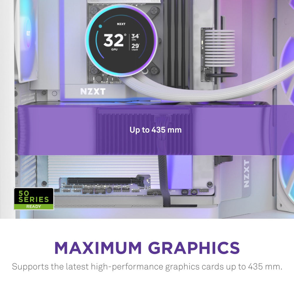 NZXT H9 Flow RGB+ Large Dual-Chamber Mid-Tower ATX Airflow Case